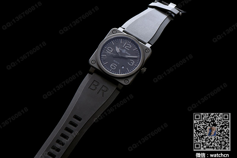 柏莱士推出BR-X1黑色钛金属限量镂空手表